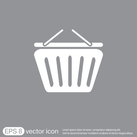 shopping cart icon. vextor illustration. cart online store, Internet shop. basket shoppingのイラスト素材