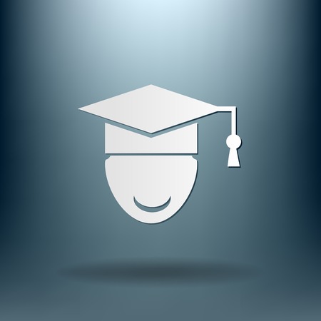 graduate hat avatar signのイラスト素材