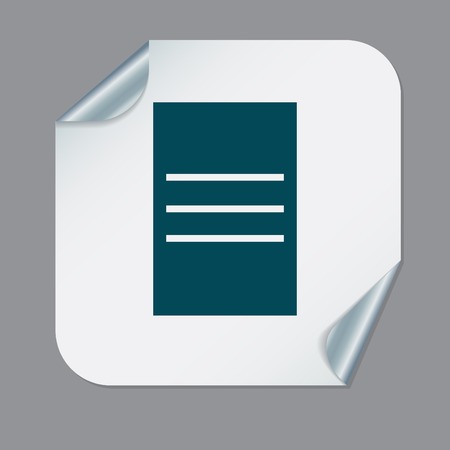 tablet sheet of paper. listのイラスト素材