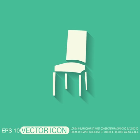 chair icon. symbol furniture. icon home interiorのイラスト素材