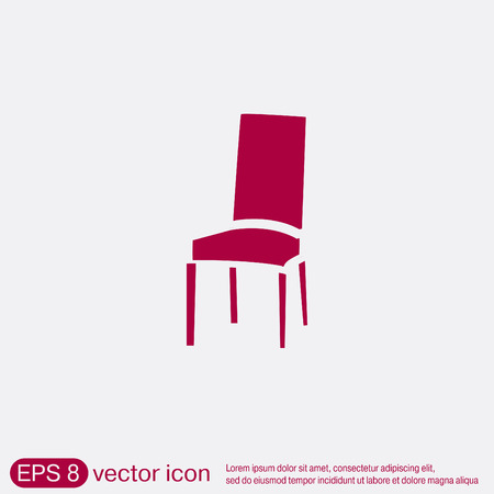 chair icon. symbol furniture. icon home interiorのイラスト素材