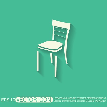 chair icon. symbol furniture. icon home interiorのイラスト素材