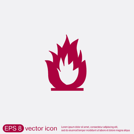 fire sign.のイラスト素材