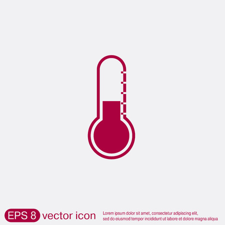 thermometer icon . temperature symbolのイラスト素材