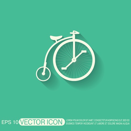 retro bicycle iconのイラスト素材