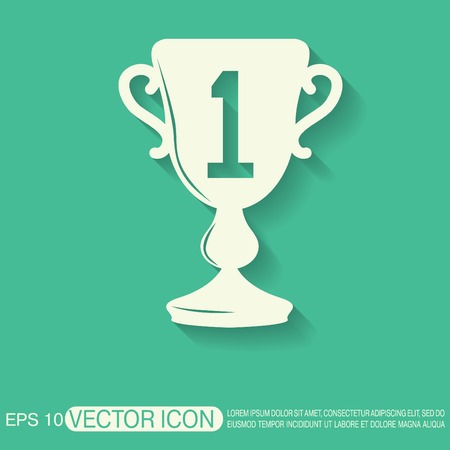 cup for first place iconのイラスト素材