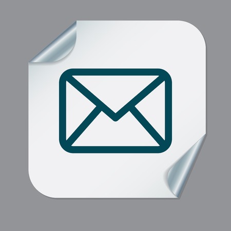 postal envelope sign. e-mail symbol . icon envelope.のイラスト素材