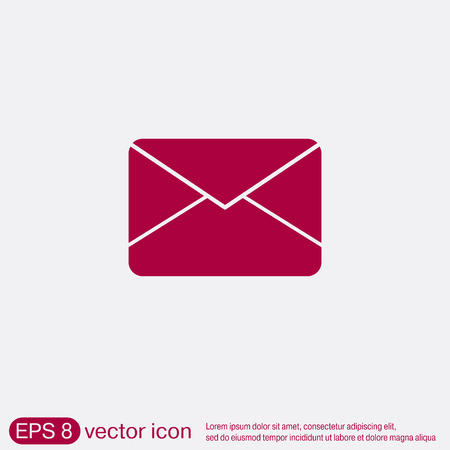postal envelope sign. e-mail symbol . icon envelope.のイラスト素材