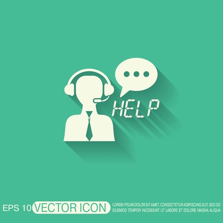 customer support avatarのイラスト素材