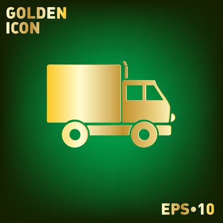 Truck. Logistic icon. Transportation symbol. symbol icon laden truck. carriage of the goods or thingsのイラスト素材
