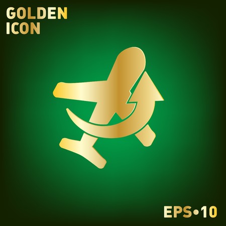 airplane symbol . icon of air travelのイラスト素材