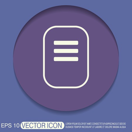 tablet sheet of paper. listのイラスト素材