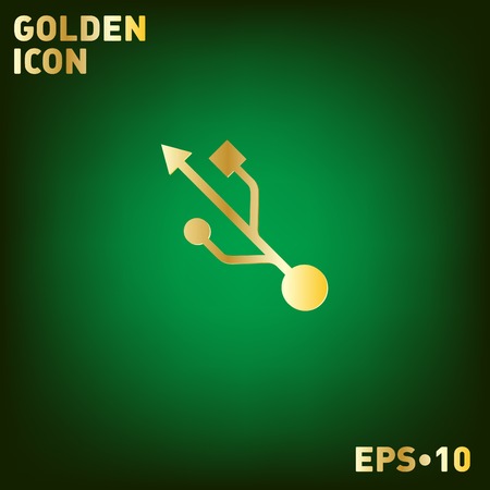 USB symbol, vector. usb icon. computer signのイラスト素材