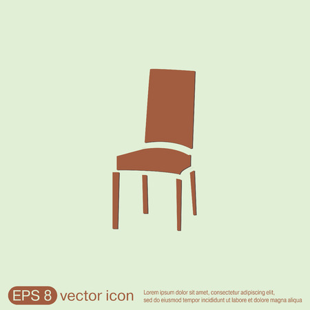 chair icon. symbol furniture. icon home interiorのイラスト素材