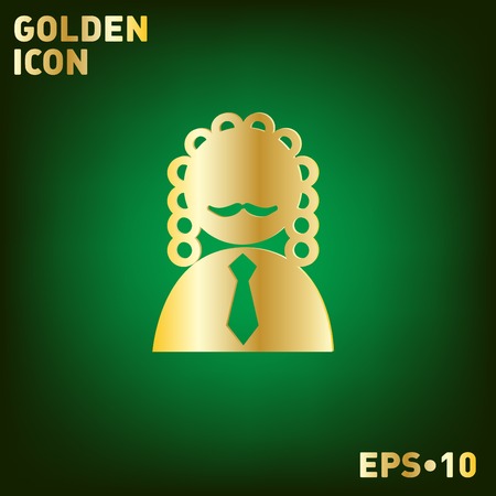 judge icon avatar. symbol of justiceのイラスト素材