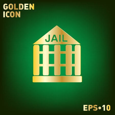 jail prison icon. symbol of justice . police iconのイラスト素材