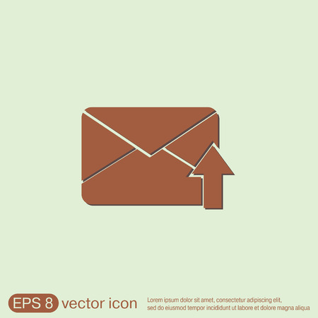 postal envelope sign. e-mail symbol . icon envelope.のイラスト素材