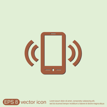 ringing phone, the call.のイラスト素材