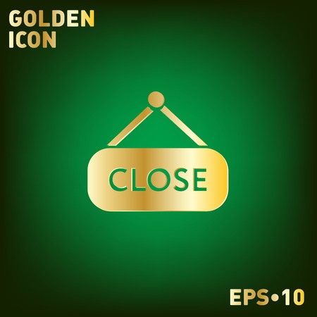 close label sign. symbol icon tablet closedのイラスト素材