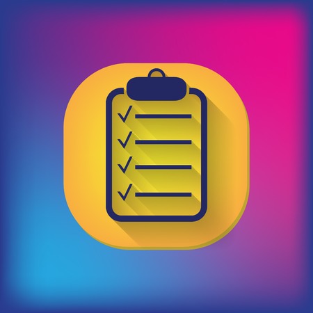 tablet sheet of paper. listのイラスト素材