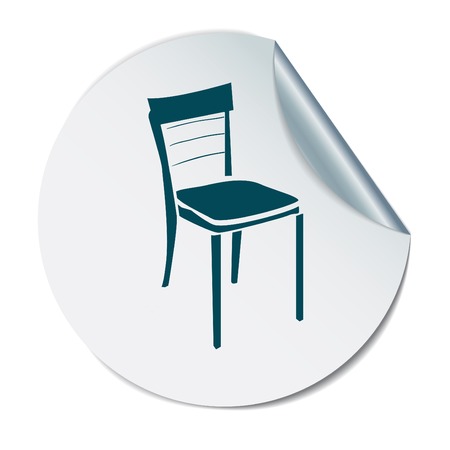 chair icon. symbol furniture. icon home interiorのイラスト素材