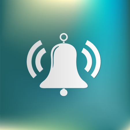 ring bell icon. Vector illustrationのイラスト素材