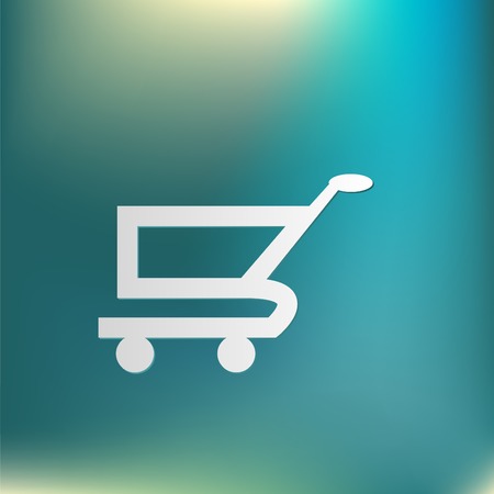 shopping cart icon. vextor illustration. cart online store, Internet shop. basket shoppingのイラスト素材