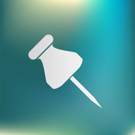 pin for papers sign. symbol icon office suppliesのイラスト素材