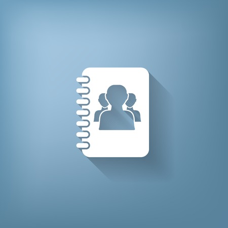 phone address bookのイラスト素材