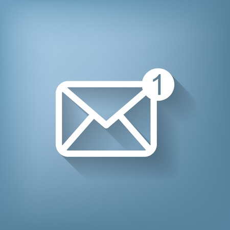 postal envelope sign. e-mail symbol . icon envelope.のイラスト素材