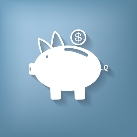piggy bank. symbol of moneyのイラスト素材