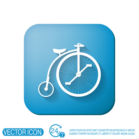retro bicycle iconのイラスト素材