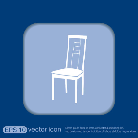 chair icon. symbol furniture. icon home interiorのイラスト素材