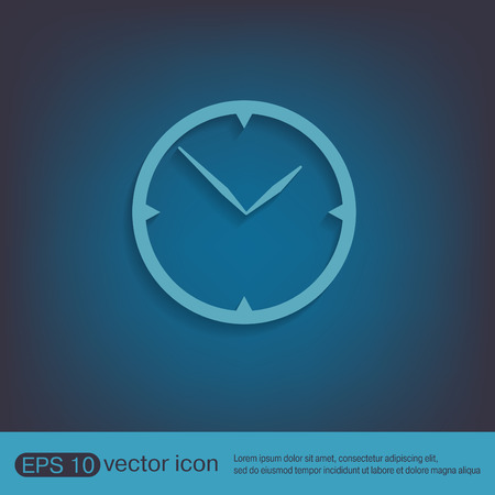 clock. watch sign, Icon watch. symbol timeのイラスト素材