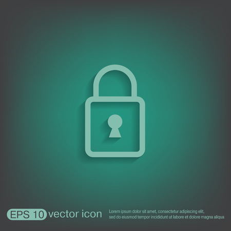 padlock symbol iconのイラスト素材