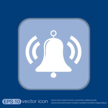 ring bell icon. Vector illustration EPS.のイラスト素材