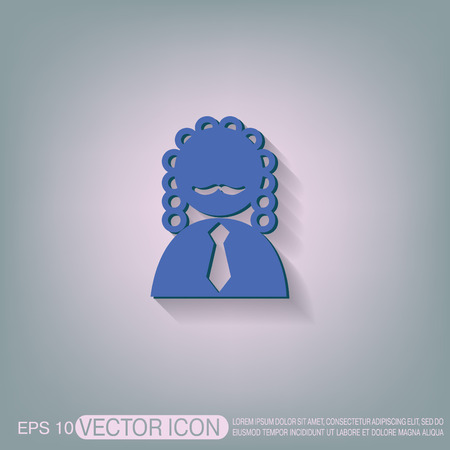 judge icon avatar. symbol of justiceのイラスト素材