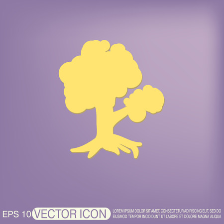 tree symbol icon. nature signのイラスト素材