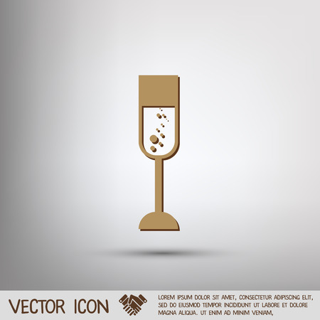 champagne glass iconのイラスト素材