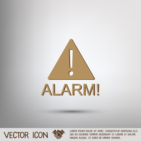 Exclamation Sign icon, alarm signのイラスト素材