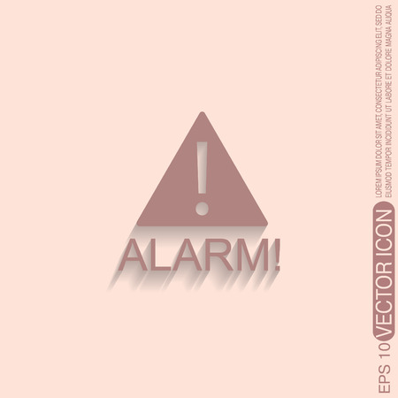 Exclamation Sign icon, alarm signのイラスト素材
