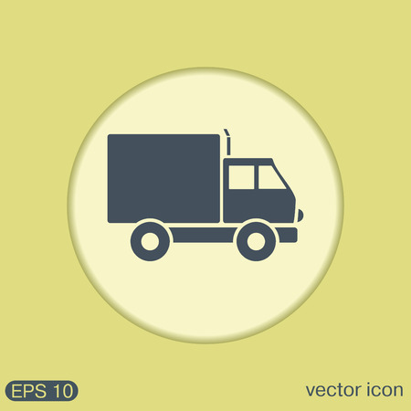 Truck. Logistic icon. Transportation symbol. symbol icon laden truck. carriage of the goods or thingsのイラスト素材