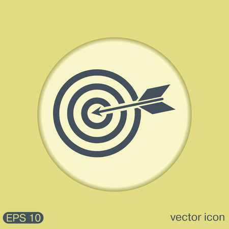 target symbol. sporty character. hit the targetのイラスト素材