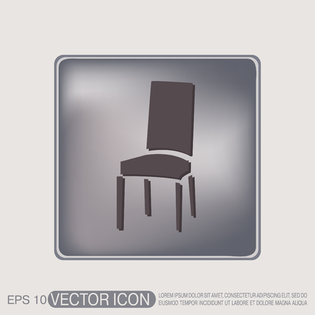 chair icon. symbol furniture. icon home interiorのイラスト素材