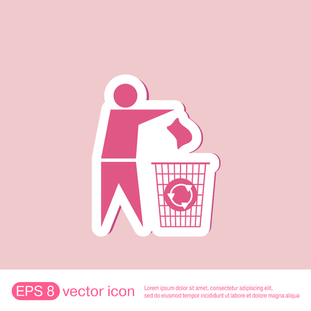 do not litter iconのイラスト素材