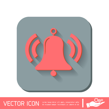 ring bell icon. Vector illustration EPS.のイラスト素材
