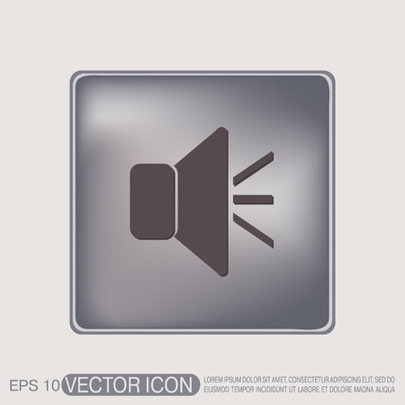 loudspeaker sign. Volume icon . sound iconのイラスト素材