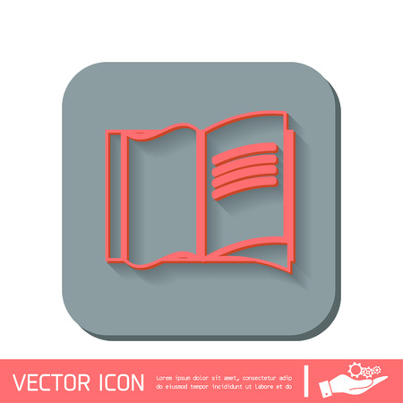 Open book iconのイラスト素材