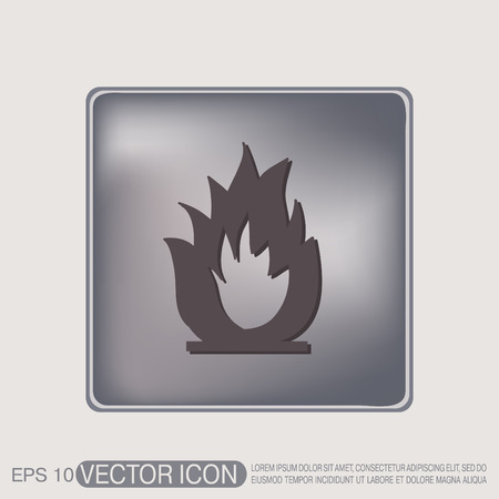 fire sign.のイラスト素材