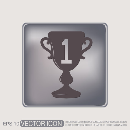cup for first place iconのイラスト素材